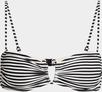 Nili Lotan Striped Bandeau Bikini Top