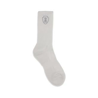 Brunello Cucinelli White Cotton Socks Clothing