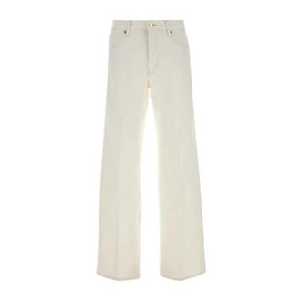 Frame Denim Wide Jeans, female, White, Size: W29 The Stroll Wide Leg Jeans