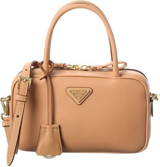 Prada Triangle Leather Shoulder Bag