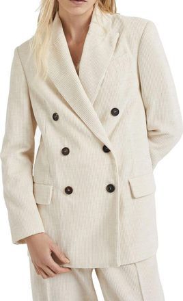 Brunello Cucinelli Womens White Cotton Blazer Clothing