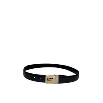 Celine Pre-owned Leather Belt - female - Celine Vintage - Vintage Belts - Black - ONE SIZE - Pre-owned