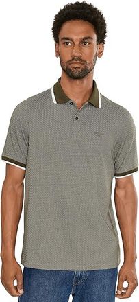 Barbour Weston Textured Polo Shirt Mens Clothing Mid Olive : 2XL, Cotton/Polyester