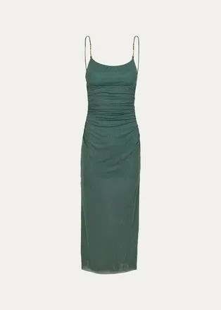 Vix Lorena Mesh Midi Dress