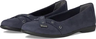Bzees Kira Skimmers Womens Flat Shoes Navy Blazer : 7.5 W, Polyester/Textile/Vinyl
