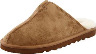 Skechers Mens RENTEN PALCO Slipper, Tan Microfiber Suede, 10 UK