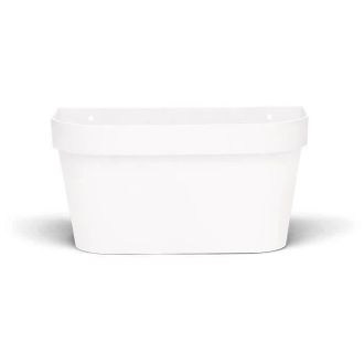 OEM Maceta Mural - Garden Id Star - Blanco 36 X 16 Cm - Reserva De Agua Con Sistema De Desbordamiento - Reciclado Y 100% Reciclable
