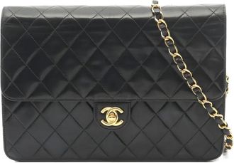 Chanel Borsa a spalla Single Flap 2002-2003 - Nero