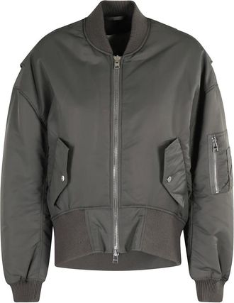 J.W.Anderson Bomber Jackets, female, Green, XS, Curved Hem Bomber Jacket