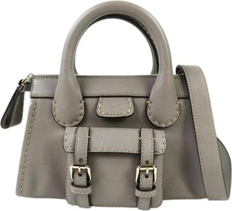 Chlo&eacute; Pre-owned Mini Shoulder Bag - Dames - Vintage Mini Tas - Grijs - ONE Size - Leer - Vintage