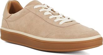 Dune London Mens Tony Suede Lace-Up Trainers Size UK 12 Suede Beige