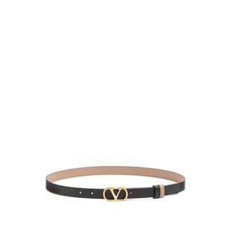 Valentino Garavani Belts, female, Brown, Size: 85 CM VLogo Signature Reversible Belt