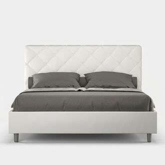 Les Tendances Cama Matrimonio 160x200 Contenedor Dise&ntilde;o Moderno Priya M1 - Blanco