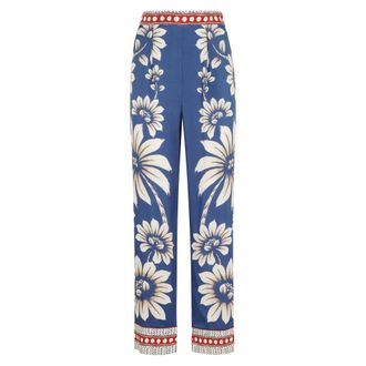 Farm Rio FARM Rio, Straight Trousers, female, Blue, Size: XS Diana pants