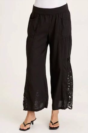 Xcvi Astro Crochet Pant In Black
