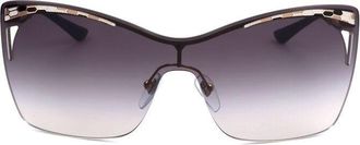 Bulgari Ladies Rose Gold Tone Cat Eye Sunglasses 0BV6138-20148G-2