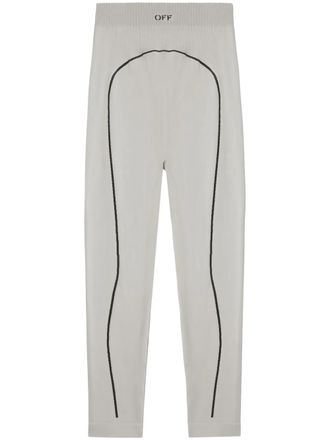 Off-white Leggings Off Stamp - Grigio