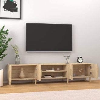 Berkfield Home TV Cabinet Sonoma Oak 180x31.5x40 cm Engineered Wood in Brown
