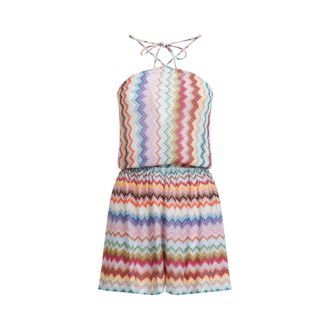 Missoni Multicolor Viscose Short Jumpsuit-Donna