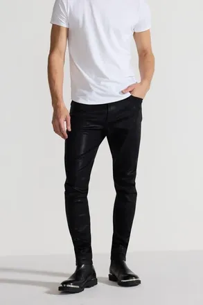 Monfrere Greyson Jeans in Coated Noir at Nordstrom, Size 34 X 33