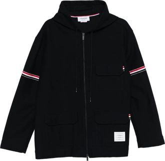 Thom Browne Stripe-detail Hooded Jacket