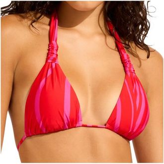 Seafolly Coastline Multi Fit Longline Tri Bikini-Top f&uuml;r Damen | orange