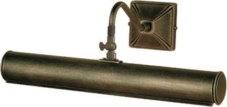 Elstead Lighting Aplique de pared para cuadros, acero, negro y dorado 36cm