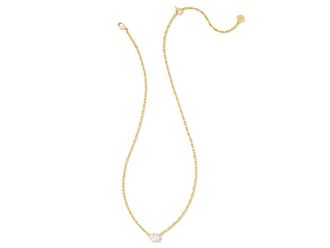 Kendra Scott Cailin Pendant Womens Necklace Womens Necklace Gold White CZ