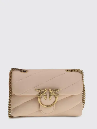 Pinko Baby Love Bag Puff Mini Quilted Nappa Bag with Love Birds Logo