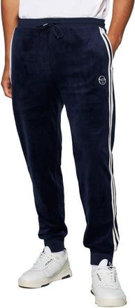 Sergio Tacchini Damarindo Stretch Velour Track Pants in Maritime Blue at Nordstrom, Size Xxx-Large