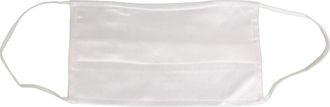 Dolce & Gabbana Satijnen Zijde Pliss&eacute; Elastische Oorlus Gezichtsmasker - unisex - Zijden sjaals - Wit - ONE Size - Satijn - Accessoires