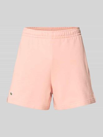 Lacoste Sport Regular Fit Sweatshorts aus reiner Baumwolle in Apricot, Gr&ouml;&szlig;e 34
