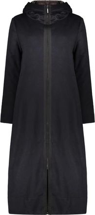 Moorer Dames, Mantels, Blauw, Maat: 2XL Wol