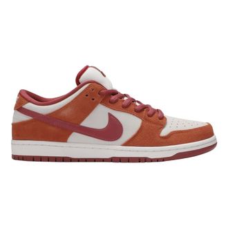 Nike Fitness, Heren, Veelkleurig, 44 1/2 EU, Leer, Dunk Low Pro Dark Russet Cedar Sneakers