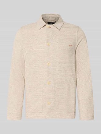 Paul Smith Overshirt mit Knopfleiste und Kentkragen in Offwhite, Gr&ouml;&szlig;e XL