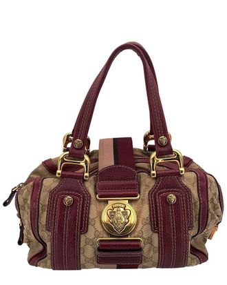 Gucci Beige Cotton Hysteria Handbag (Authentic Pre-Loved)