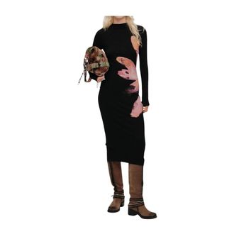 Desigual Dames, Jurken, Zwart, Maat: M