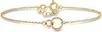 RS Pure by Ross-Simons Italian 10kt Yellow Gold Interlocking Circle Bracelet