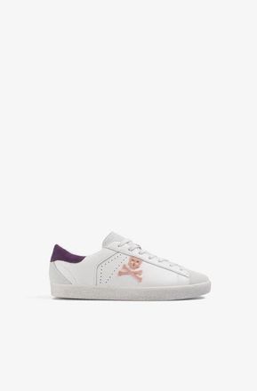 Scalpers Embroidered Side Skull Henry Sneakers in Offwhitepurple at Nordstrom, Size 40