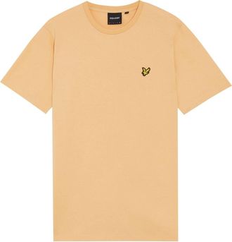 Lyle & Scott Effen Katoenen Ronde Hals T-Shirt - Heren - T-shirts - Beige - S - Katoen - Tops