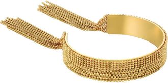 Adornia 18K Gold Plated Beaded Chain Cuff Bracelet at Nordstrom Rack