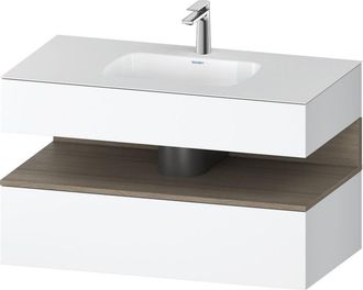 Duravit Qatego Lavabo Encastrado Con Base De Lavabo Consola, - Duravit