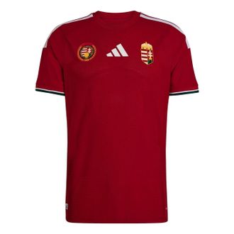 adidas Hungary 26 Home Authentic Jersey Asia Sizing Team Victory Red KC6096