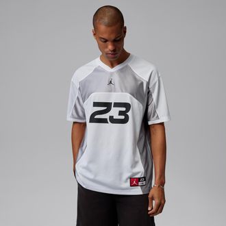 Nike Jordan Mens Jordan Flight Jersey Top in White | IF1913-100