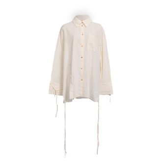 Rejina Pyo Hollis Shirt in Off-White Cotton