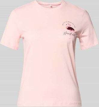 Only Regular Fit T-Shirt aus reiner Baumwolle Modell KITA in Rosa, Gr&ouml;&szlig;e XL