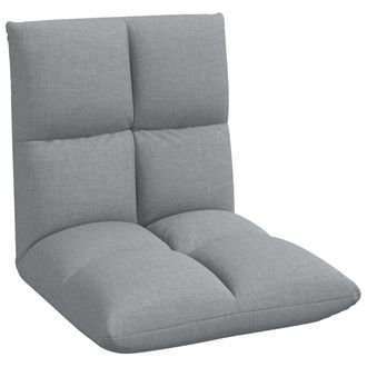 vidaXL Sill&oacute;n Ajustable Gris Claro Tela Vidaxl