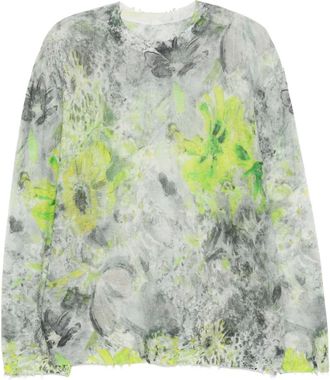 JNBY Polo con effetto jacquard - Grigio