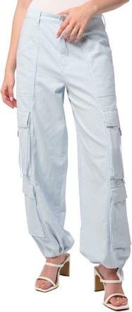 Blank NYC Railroad Stripe Cargo Jeans in Keeps Cool at Nordstrom Rack, Size 25