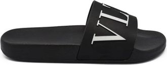 Valentino Garavani Vltn Slides - Heren - Sandalen - Zwart - 40 EU - Schoenen